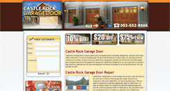 Desktop Screenshot of castlerockgaragedoor.com